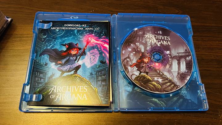 The finished Blu-ray case and disc