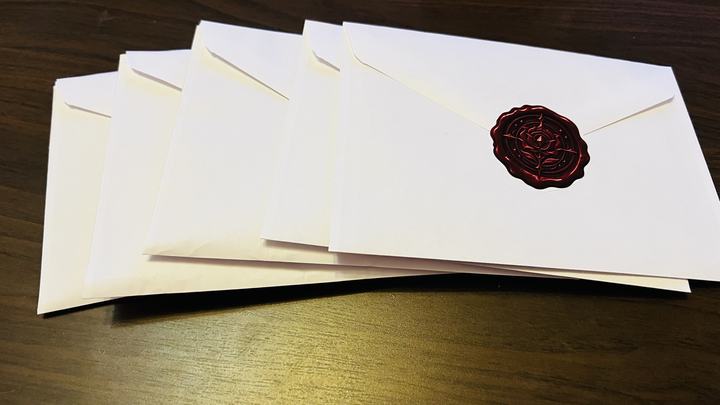Wax-sealed envelopes